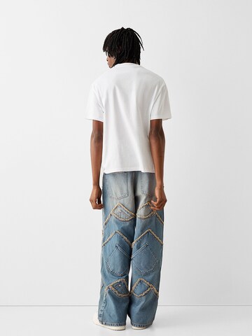 Loosefit Jean Bershka en bleu