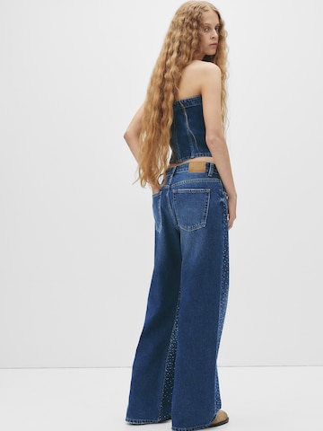 Pull&Bear Baggy Jeans i blå