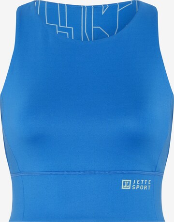 Jette Sport Bustier Sport-BH in Blau: predná strana