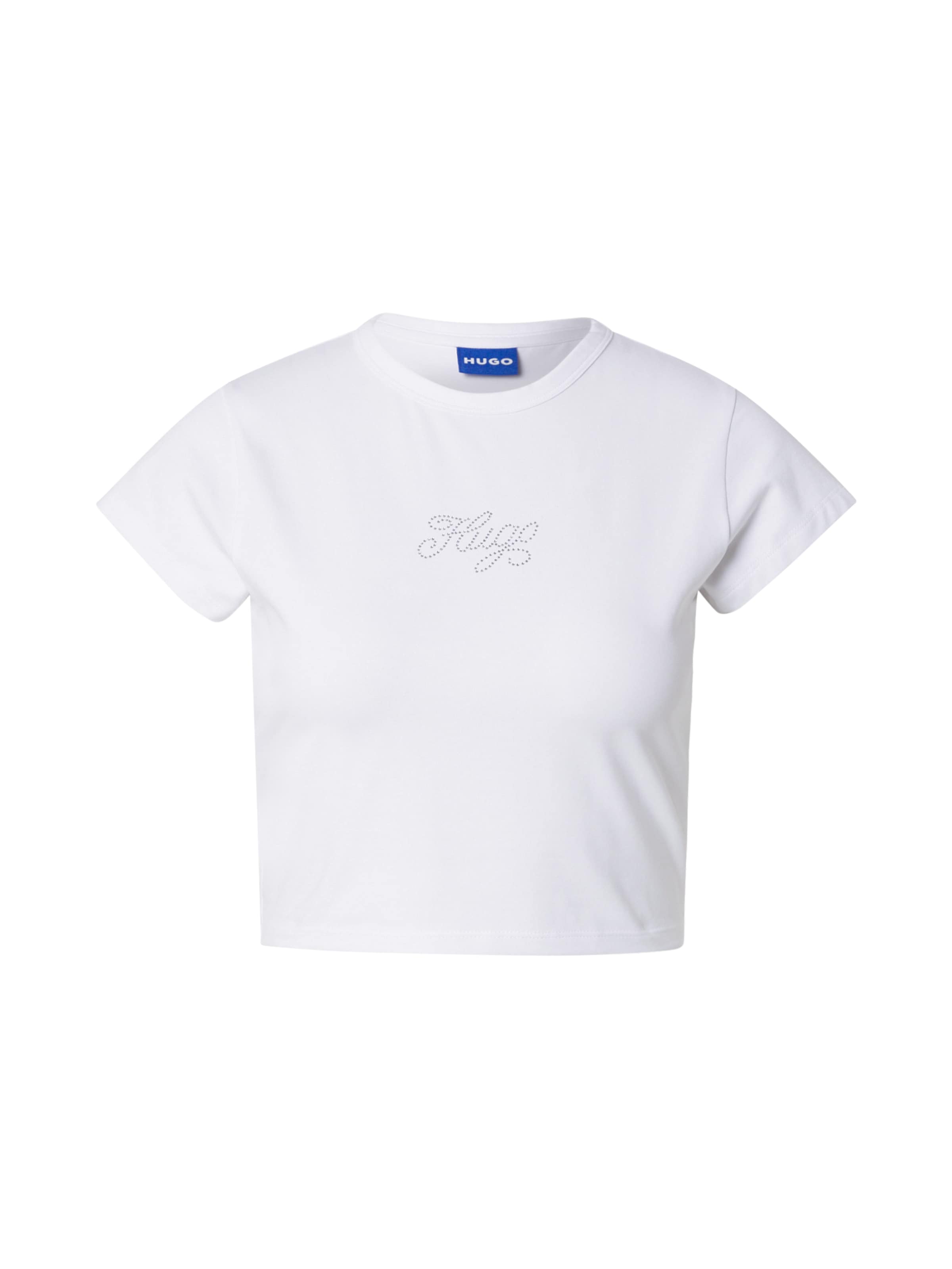 HUGO Футболка 'Dome_B' в Белый: спереди