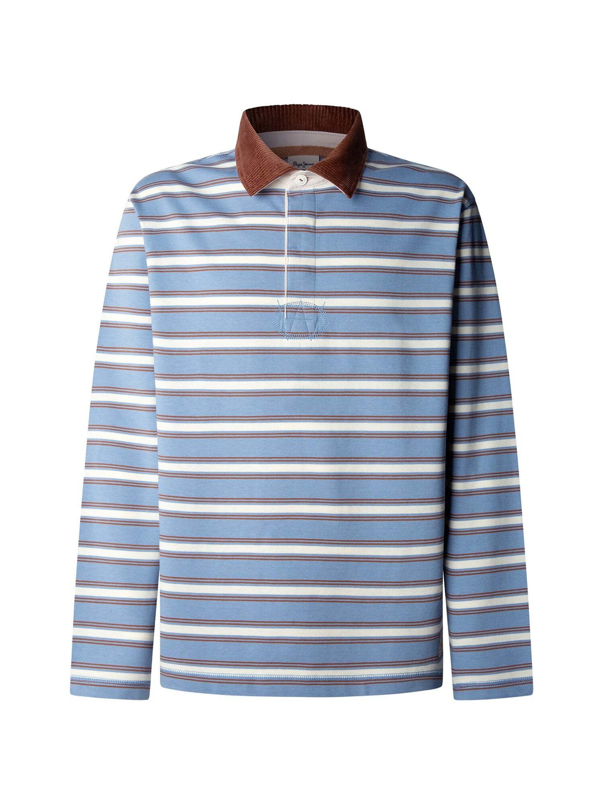 Maglietta 'Maverick' in L Pepe Jeans di colore opale / marrone / bianco, Visualizzazione prodotti