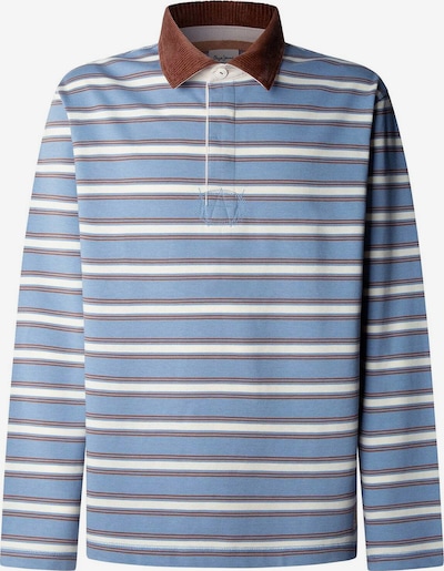 Pepe Jeans Poloshirt 'Maverick' in L in opal / braun / weiß, Produktansicht
