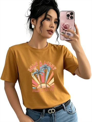 GORHEY Shirt 'Summer Vacation'‌‌‌‌‌‌‌ in Orange