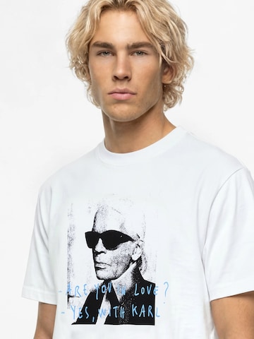 KARL LAGERFELD JEANS Tričko 'KLJ X Pietro Terzini' – bílá