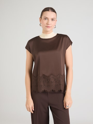 VILA - Blusa 'VIELLETTE' en marrón: frente