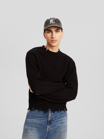 Bershka Cap in Schwarz