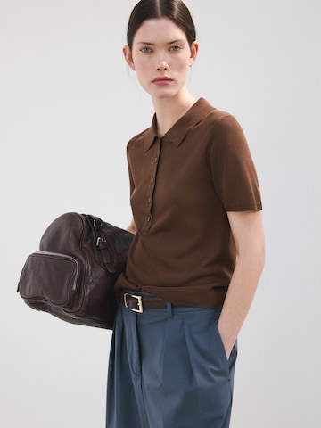 MANGO Pullover 'TENCYP' in Braun: Vorderseite