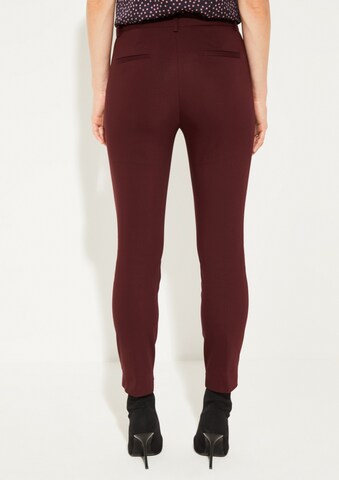 COMMA Slimfit Hose in Rot