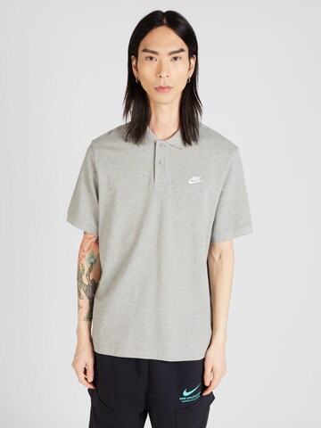 Nike Sportswear Shirt 'CLUB' in Grijs: voorkant