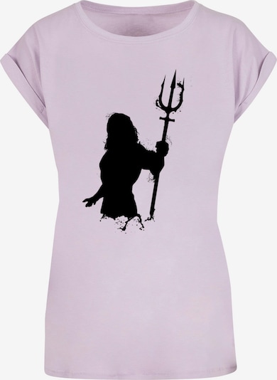 ABSOLUTE CULT T-Shirt 'Aquaman - Mono Silhouette' in lavendel / schwarz, Produktansicht