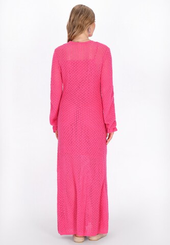 IZIA Gebreide jurk in Roze