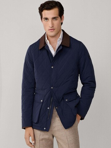 Hackett London Tussenjas in Blauw: voorkant
