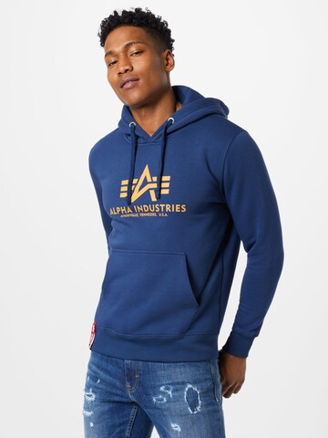 ALPHA INDUSTRIES Sweatshirt in Blue: front