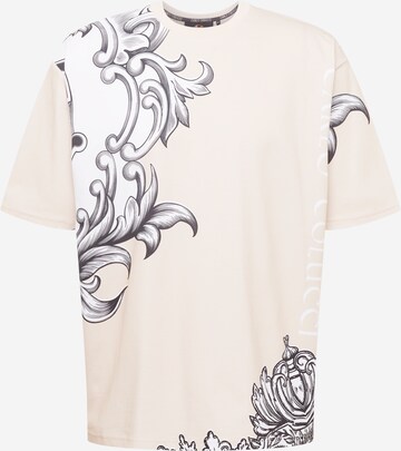 T-Shirt Carlo Colucci en beige : devant