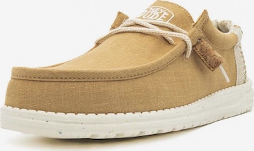 HEY DUDE Moccasins 'Wally ' in Yellow: front