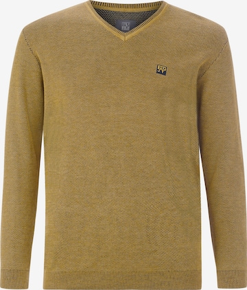 Jan Vanderstorm Trui 'Keimo' in Geel: voorkant