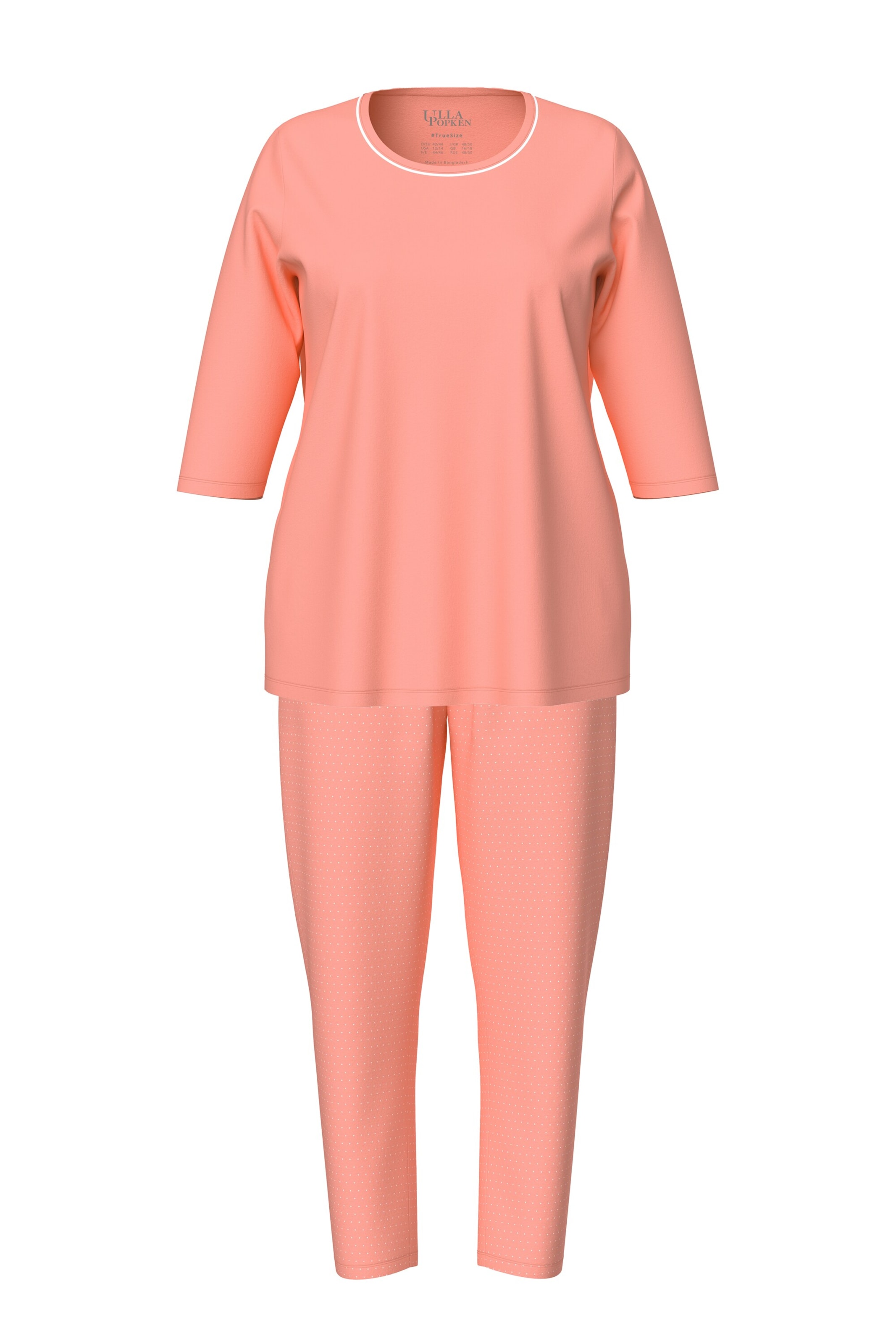 Ulla Popken Pyjama in Orange: Vorderseite