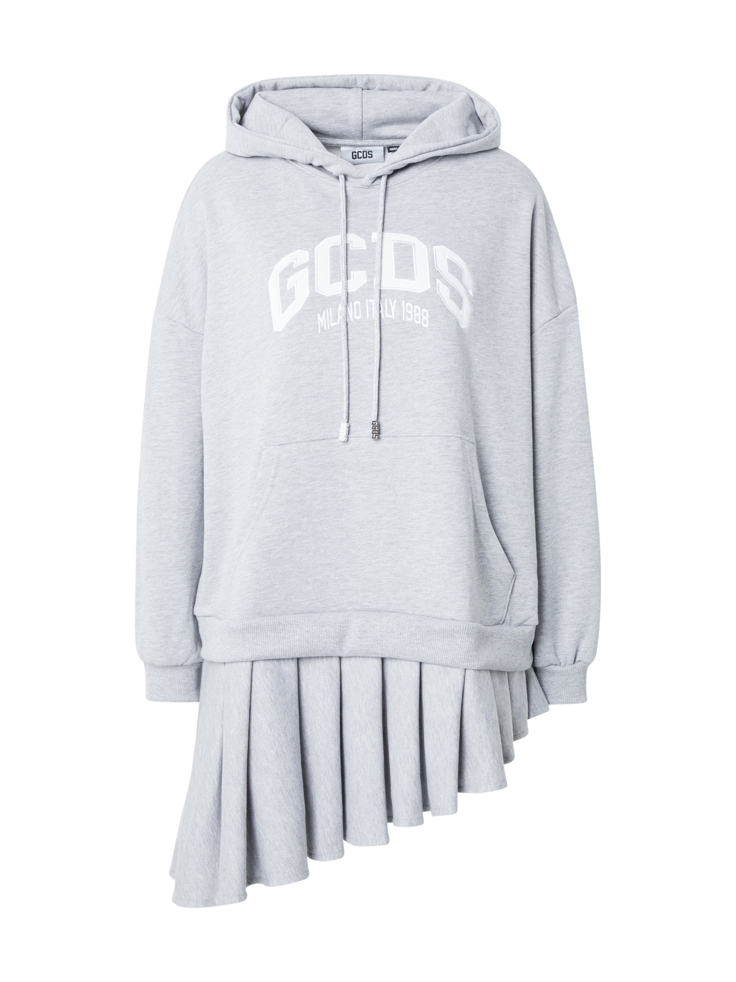 GCDS Φόρεμα σε γκρι: μπροστά