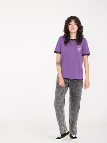 Volcom Shirt 'RINGER' in Lila