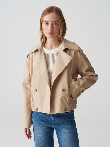 OPUS Between-seasons coat 'Hedie' in Beige: front