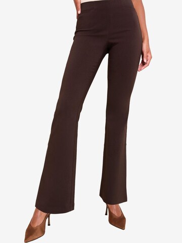 Friends Like TheseFlared/zvonoliki kroj Hlače - smeđa boja: prednji dio