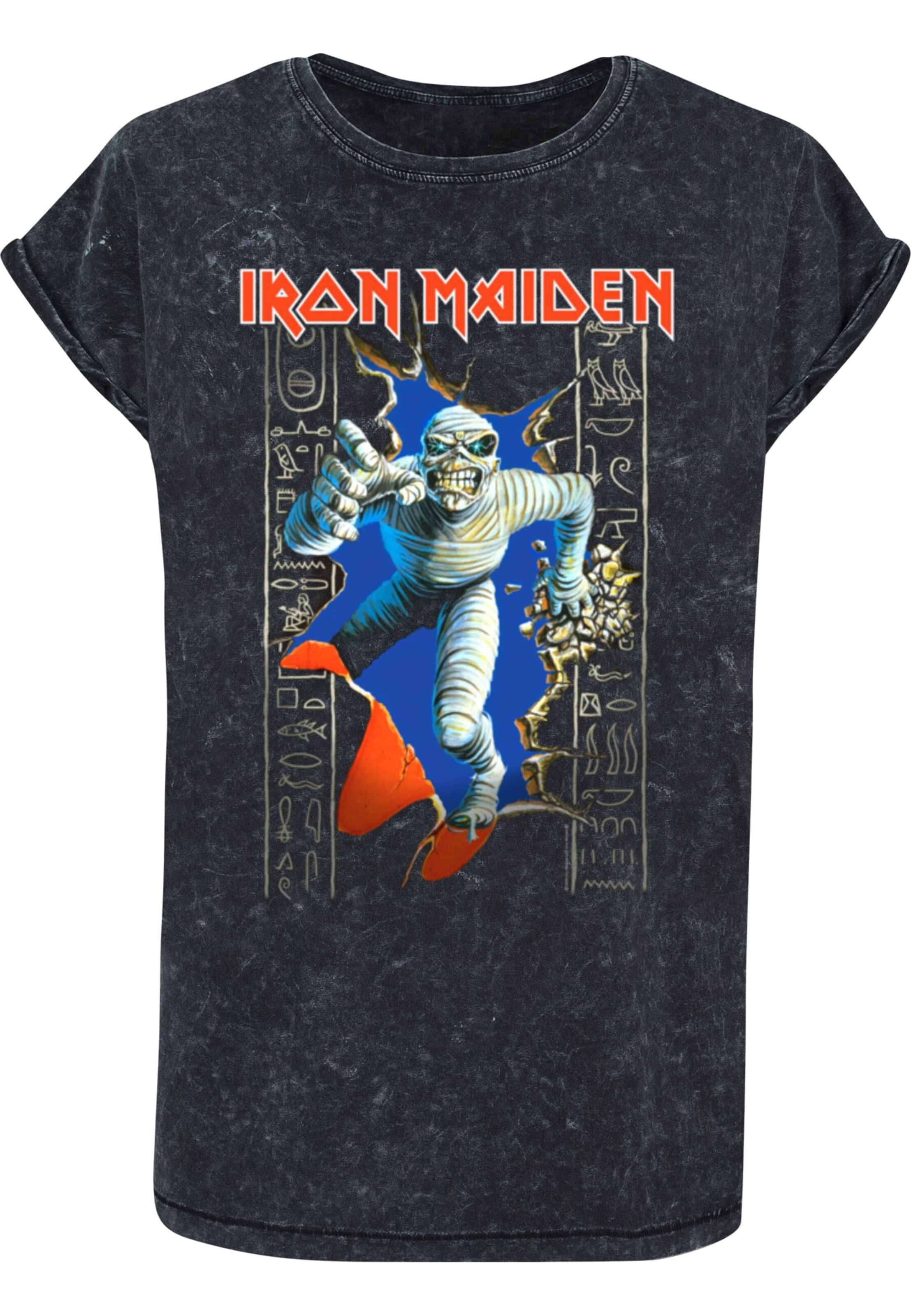 T-shirt 'Powerslave - Mummy Wall Break' Merchcode en noir : devant