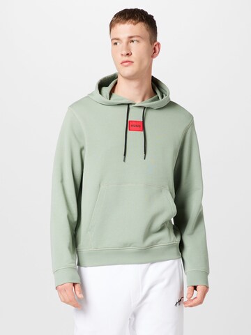 Sweat-shirt 'Daratschi214' HUGO en vert : devant