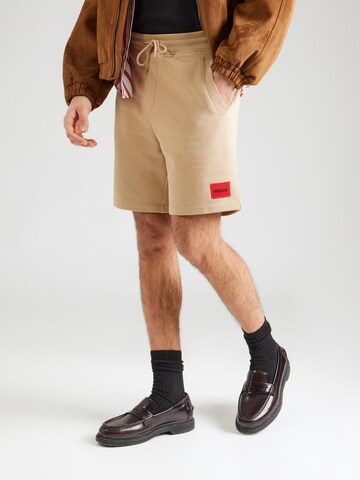regular Pantaloni 'Diz' di HUGO in beige: frontale