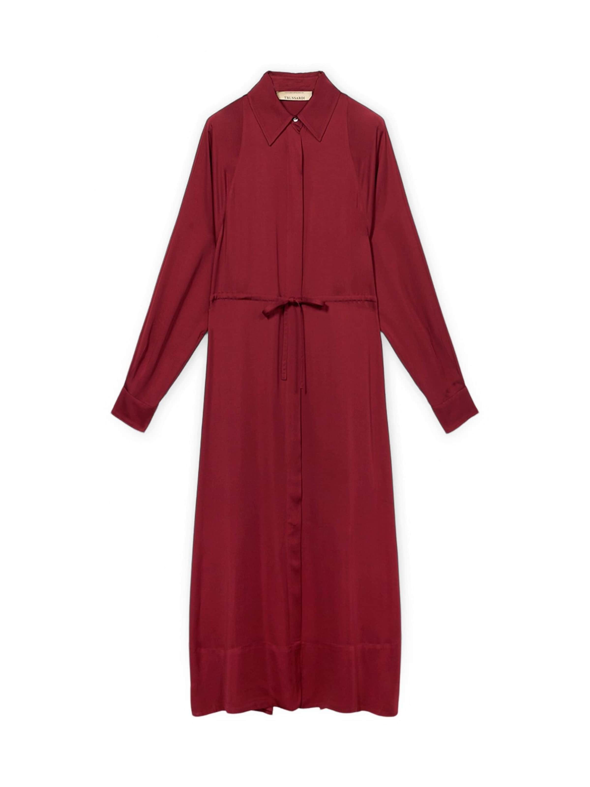 Trussardi - Vestido en rojo: frente