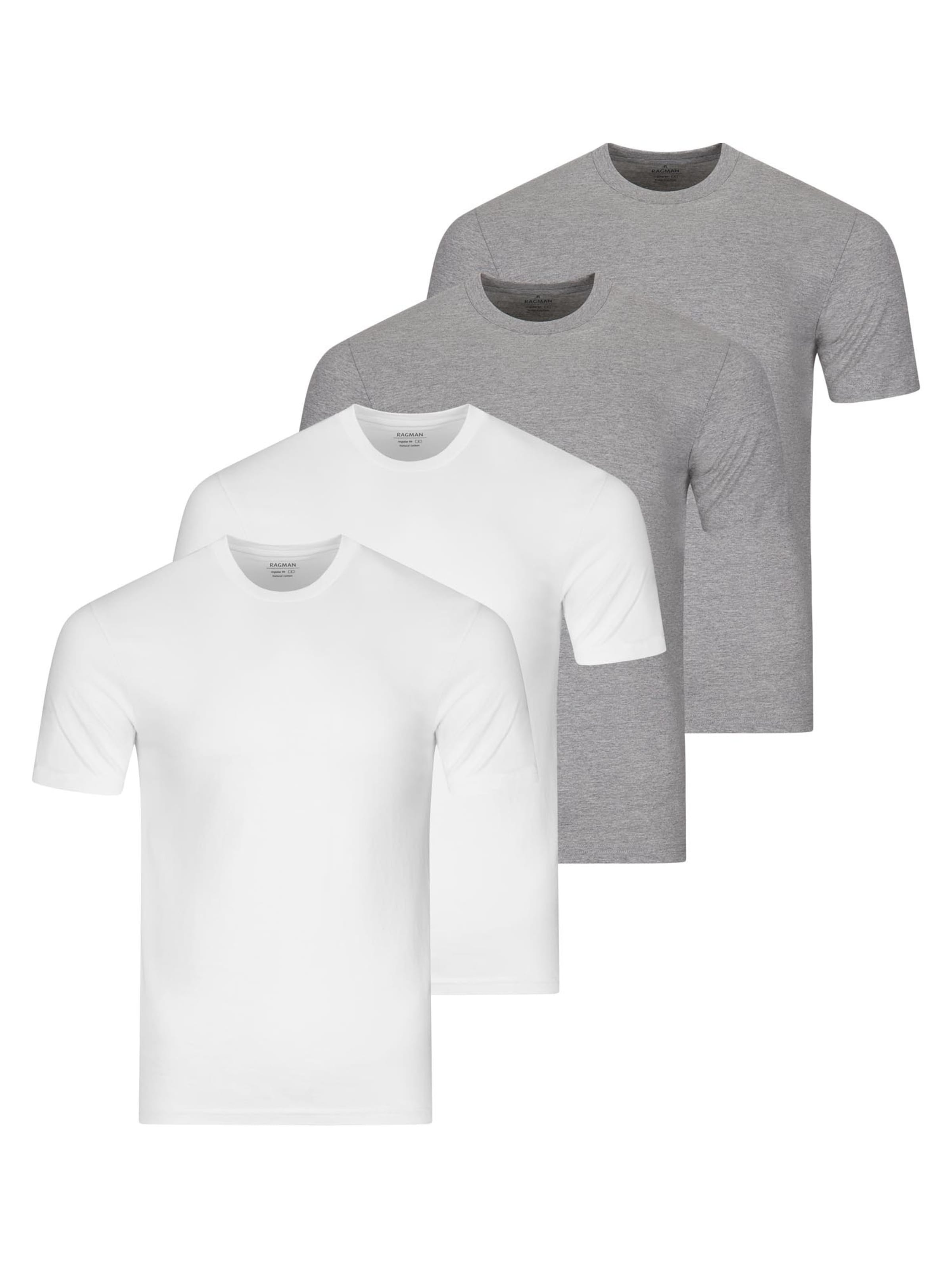 Ragman Onderhemd 'Basic' in Zilver: voorkant