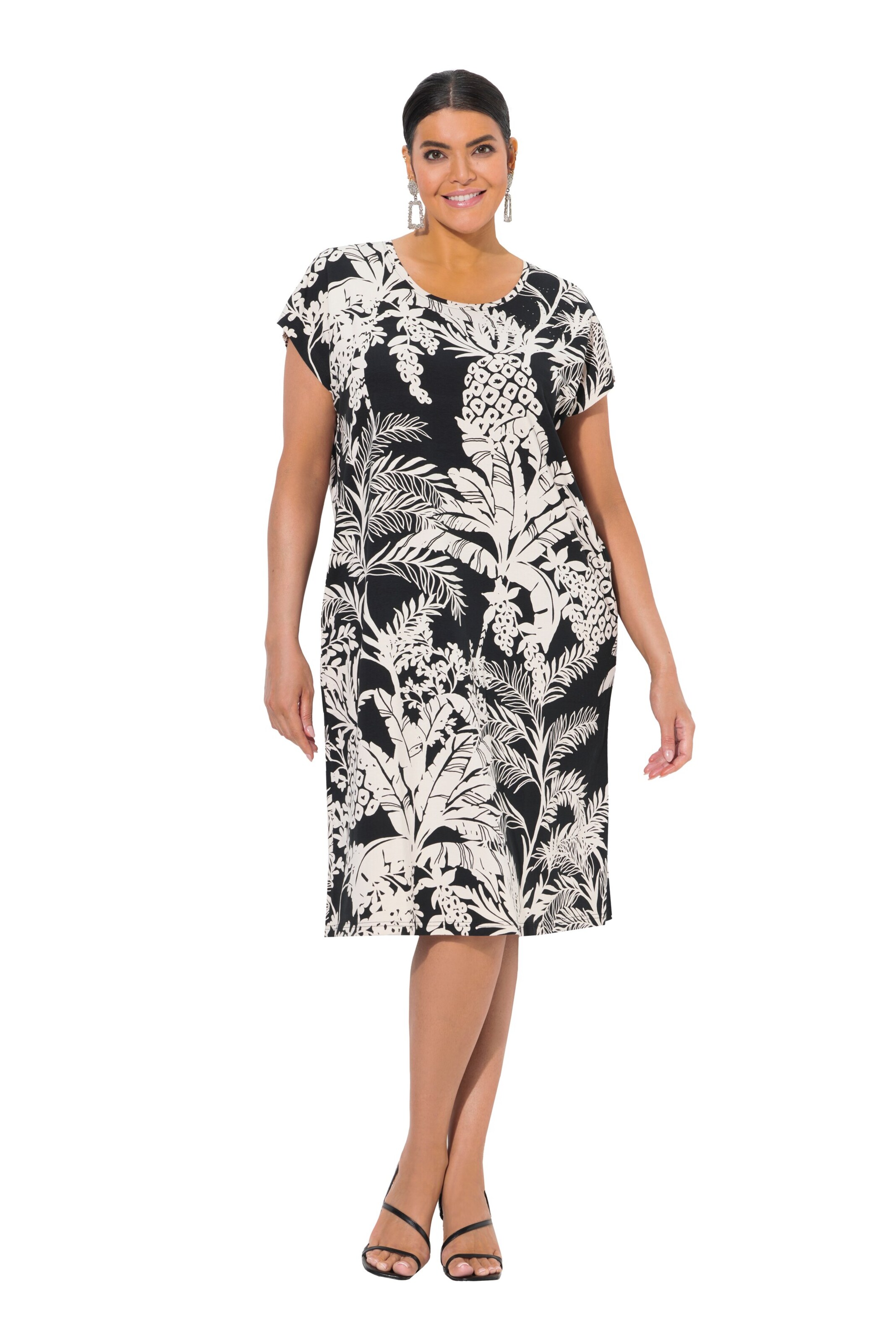 Ulla Popken Kleid in Schwarz: Vorderseite