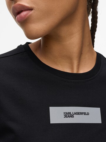 KARL LAGERFELD JEANS Тениска в черно