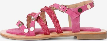 Sandalo con cinturino di CAFè NOIR in rosa: frontale