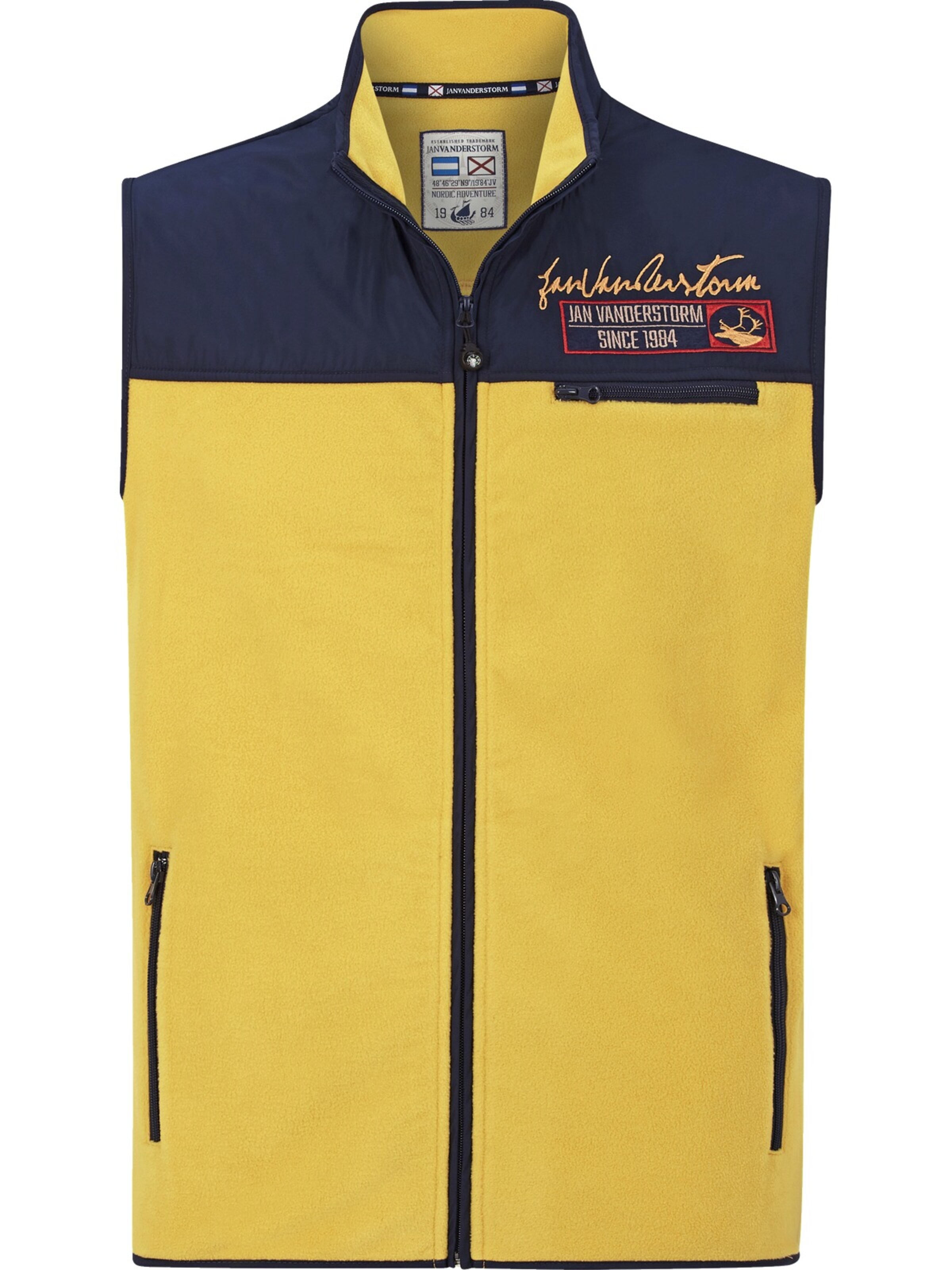Jan Vanderstorm Weste in Gelb: Vorderseite