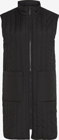 VILA Vest in Black: front