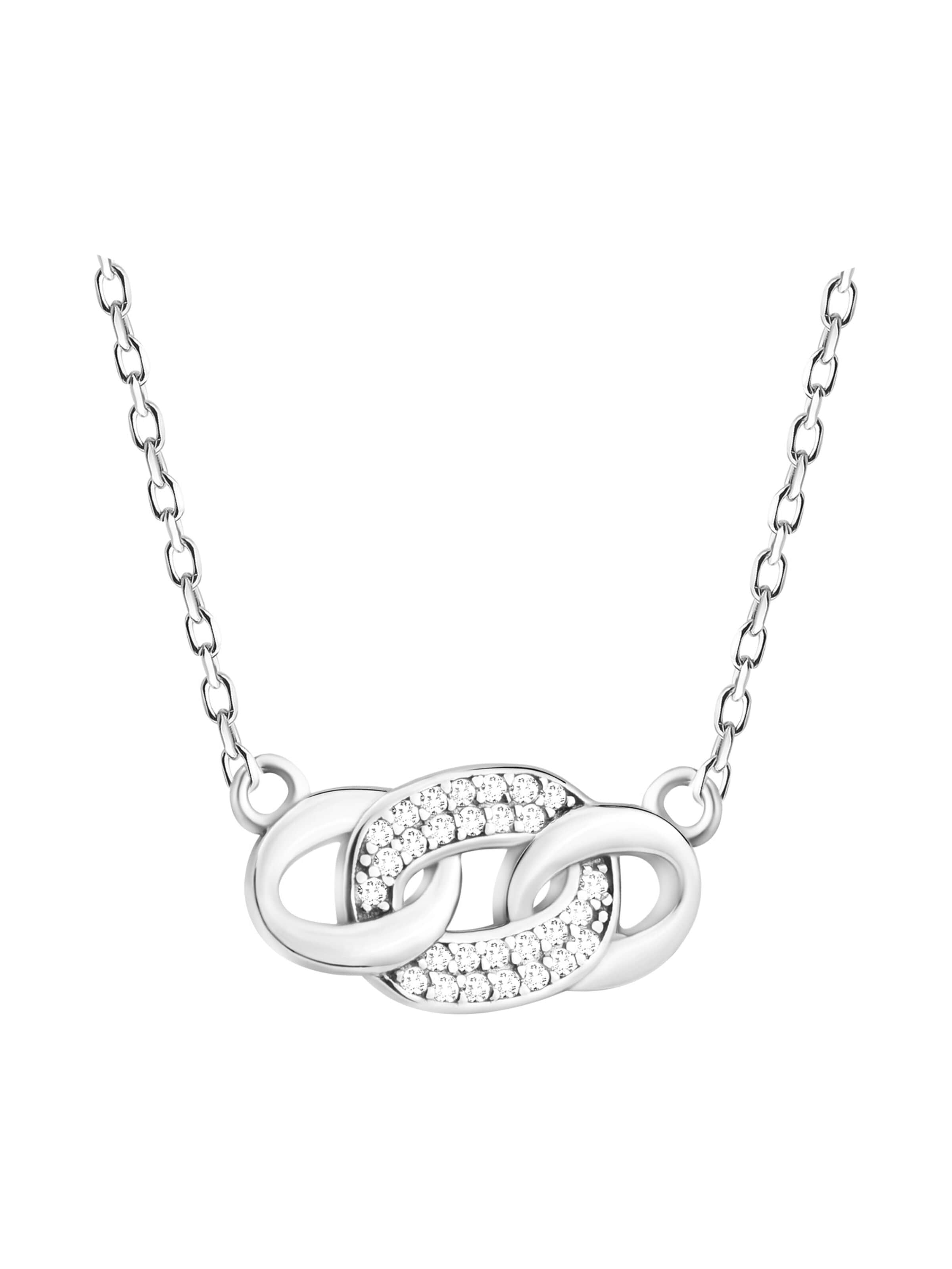 Sofia Milani Kette 'Circle'‌‌‌ in Silber: Vorderseite