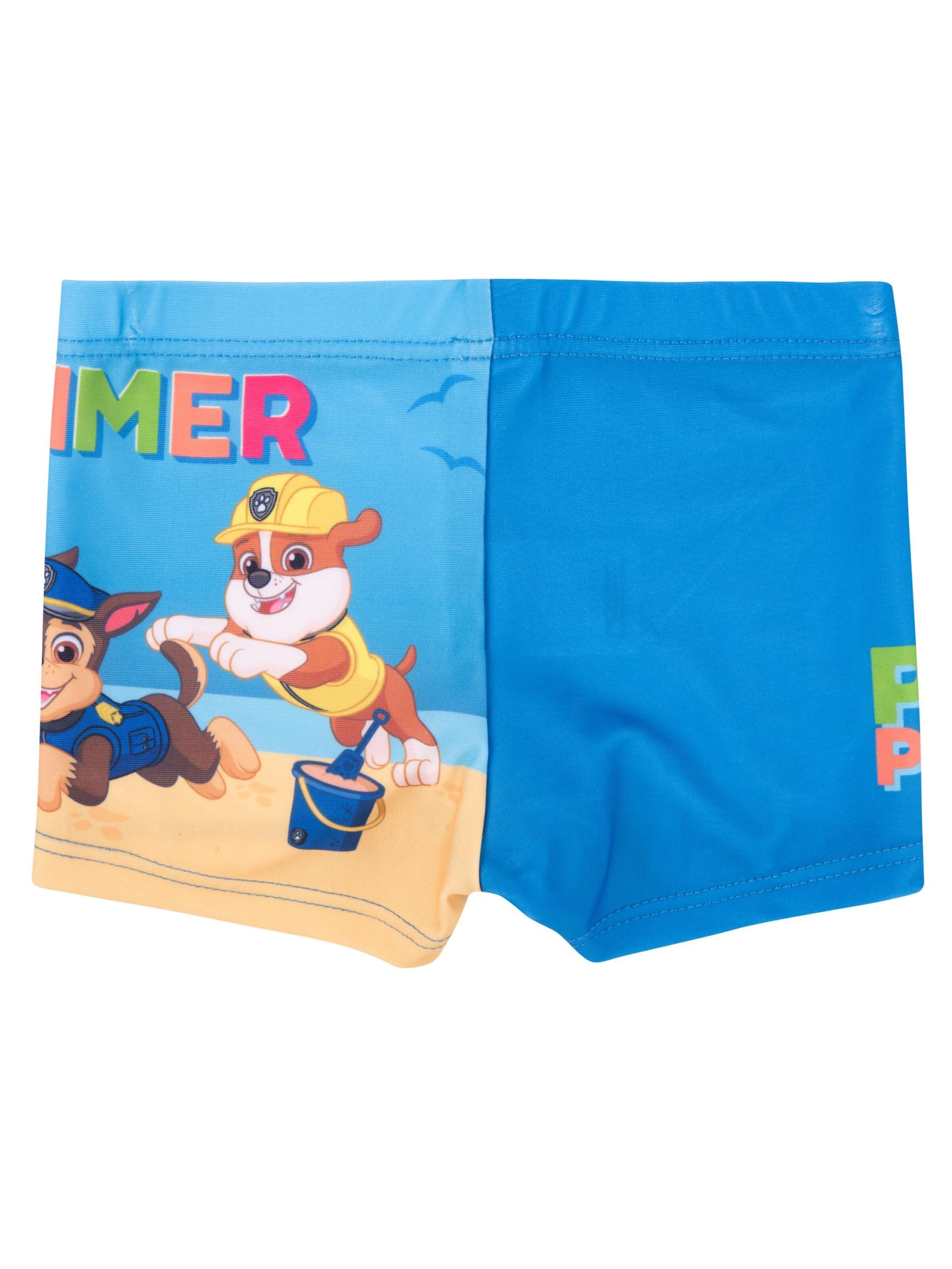 Paw Patrol Swim Trunks in Blue: front