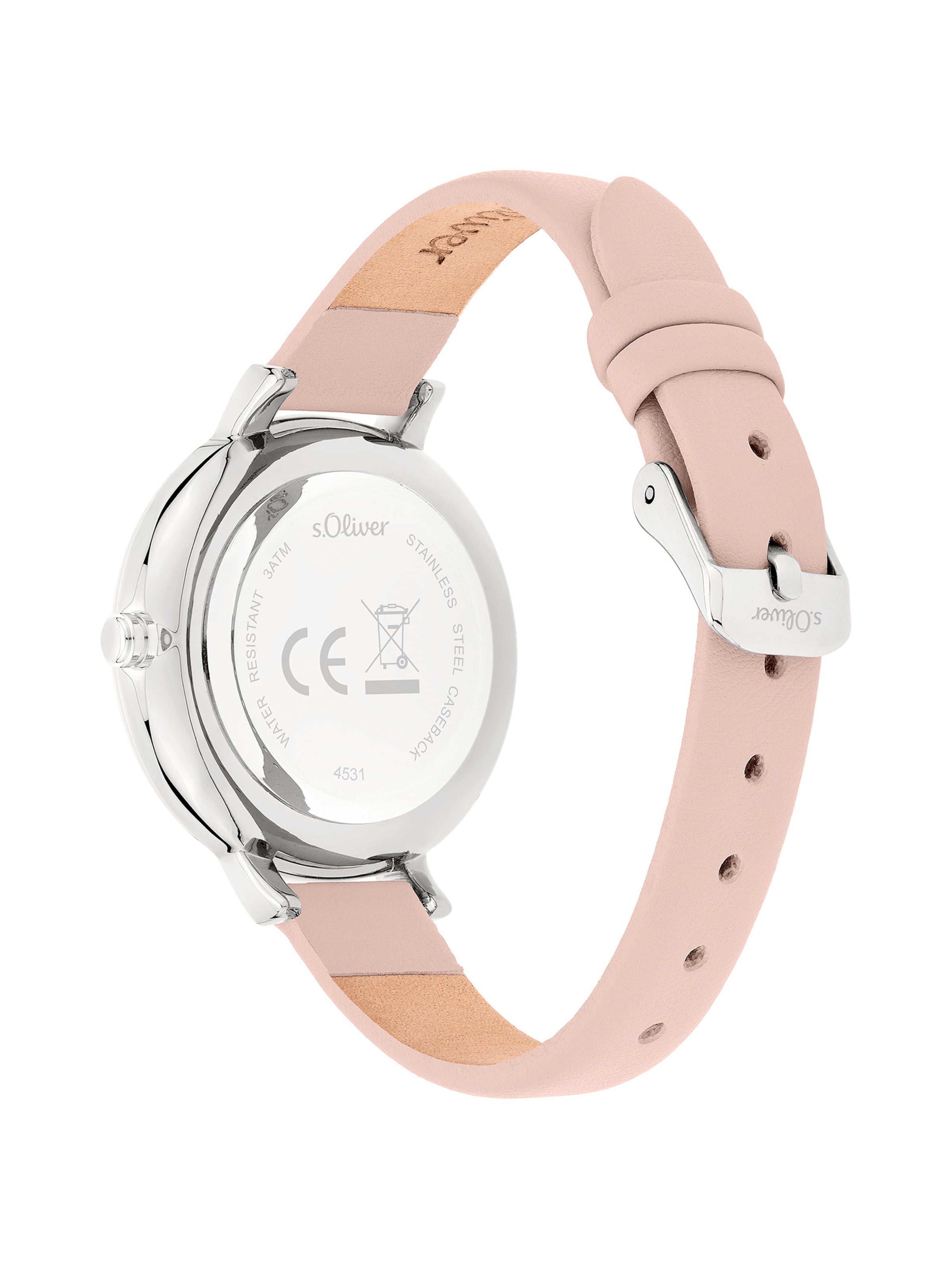 Montre à affichage analogique s.Oliver en rouge