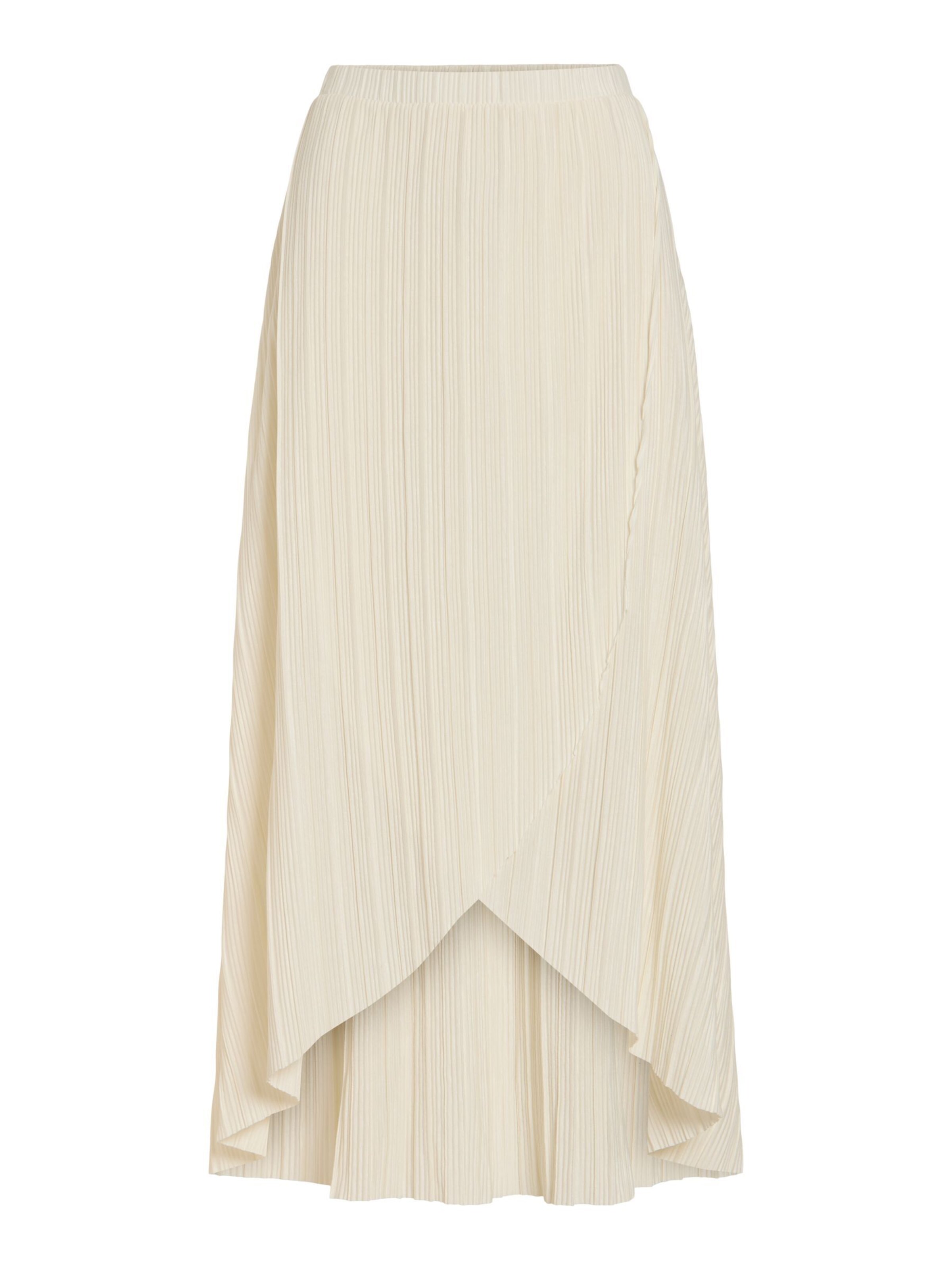 VILA Rok 'VIPlis' in Wit: voorkant