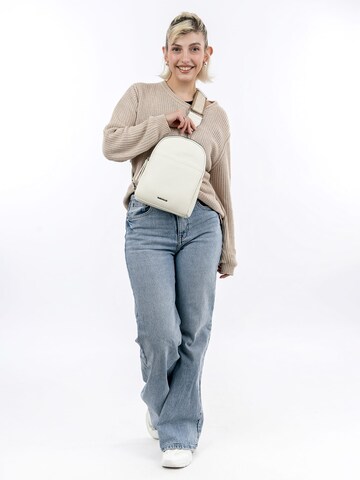 Borsa a spalla ' Elena ' di Emily & Noah in beige: frontale