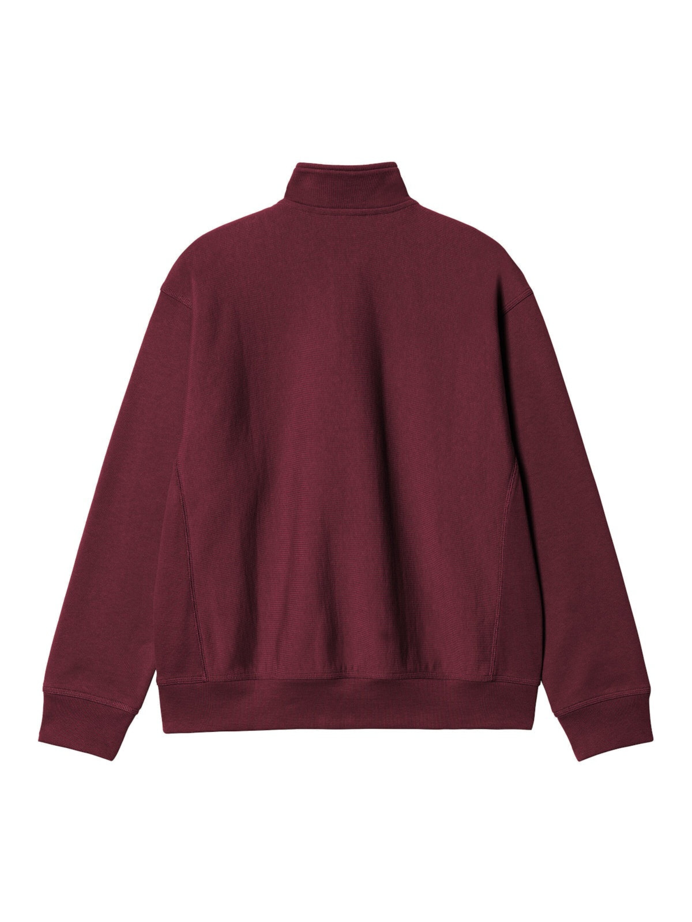 Carhartt WIP Pullover 'Half Zip American Script'‌ in Rot