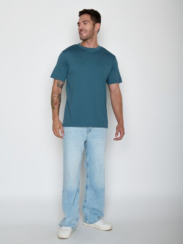 GREENBOMB T-Shirt 'Fusion Basic' in Blau
