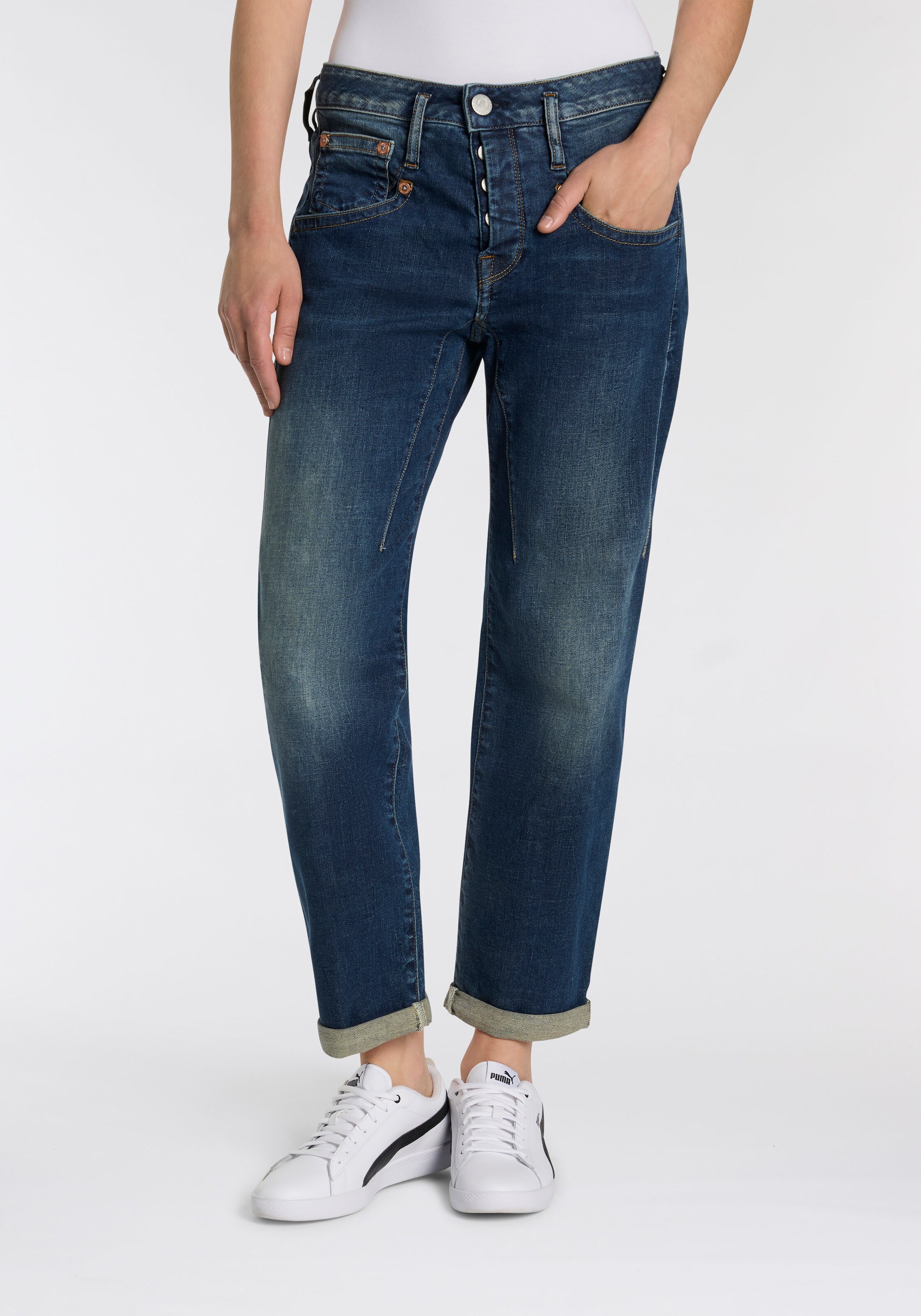 Herrlicher Regular Jeans in Blue: front