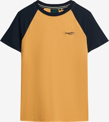 T-Shirt Superdry en jaune : devant
