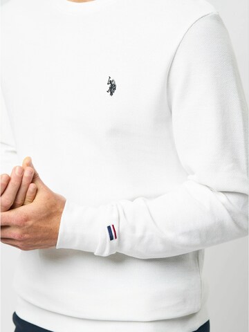 U.S. POLO ASSN. Pullover 'Malo' i hvid