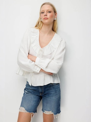 Camicia da donna di MixRay in beige