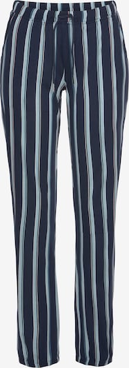 VIVANCE Pidžama hlače u sivkasto plava / kobalt plava / bijela, Pregled proizvoda