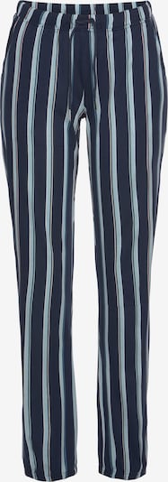 VIVANCE Pantalon de pyjama en bleu fumé / bleu cobalt / blanc, Vue avec produit