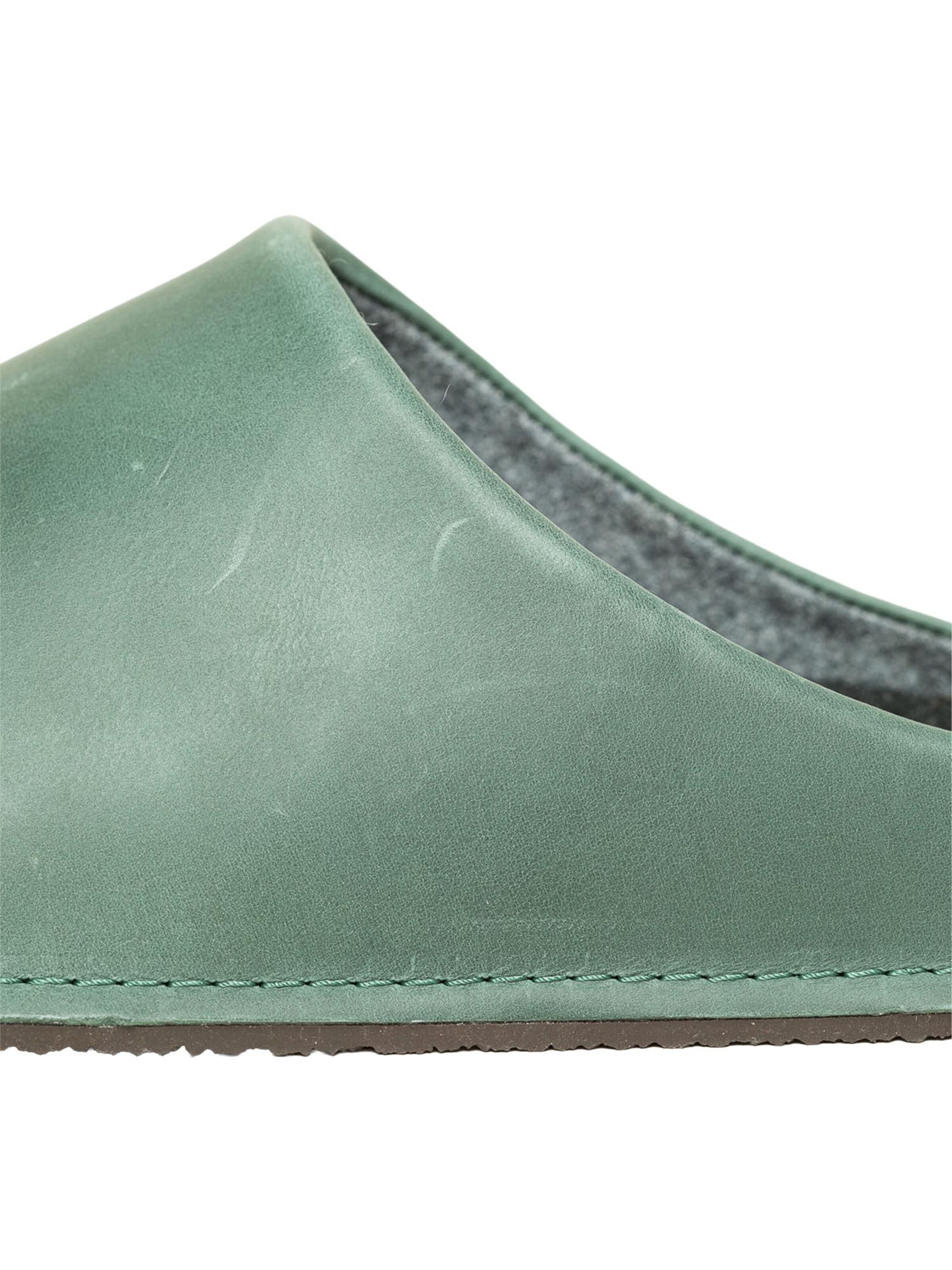 Gottstein Huisschoenen 'Leather Loafer' in Groen