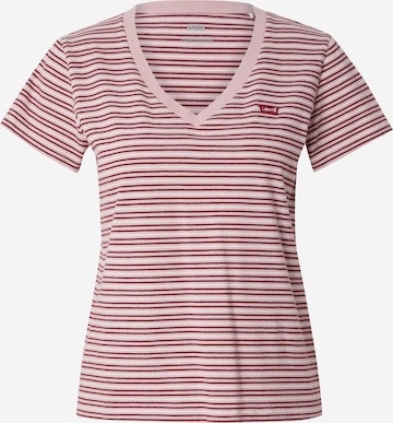 LEVI'S ® Shirt 'Perfect V-Neck Tee' in Roze: voorkant